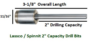 product Spinnit 1/4" Drill Bit 2" Drilling Capacity